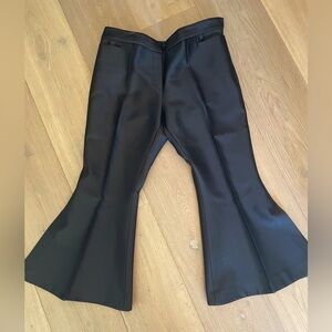 Ellery cropped, flare pants with side slit